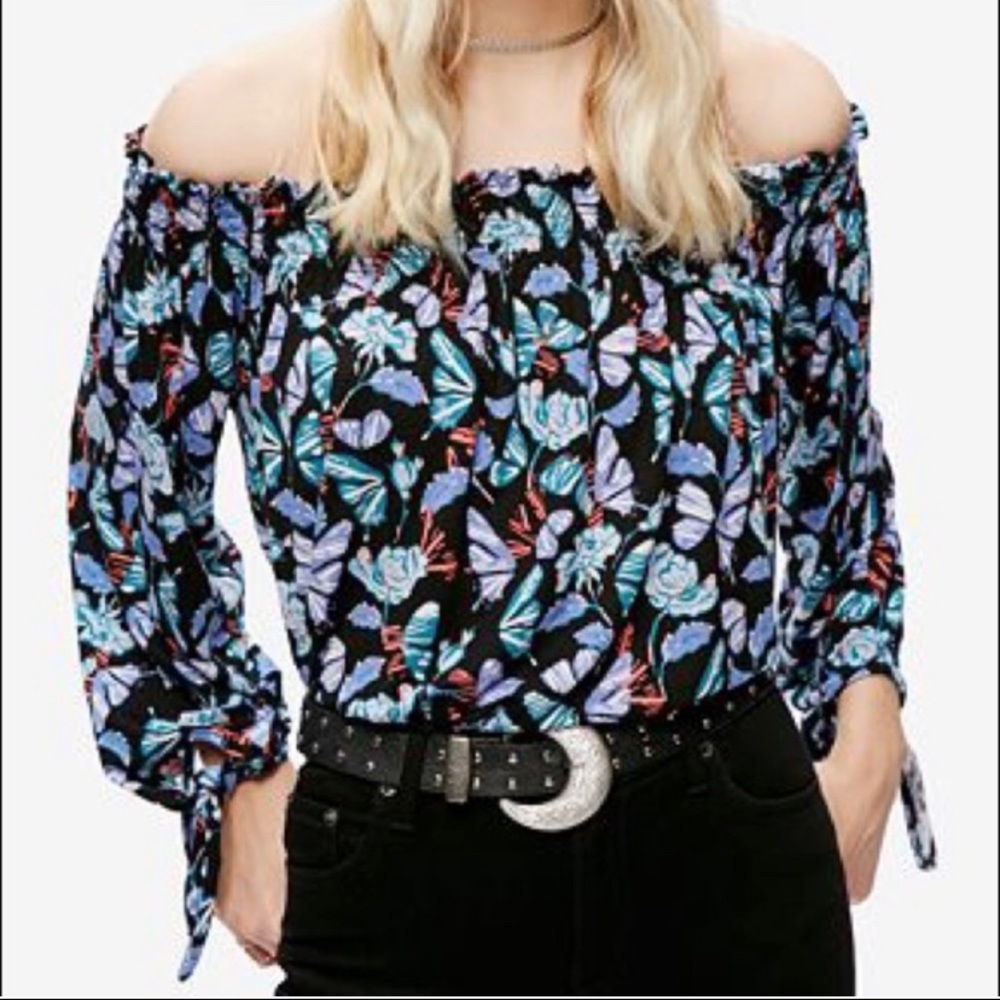 Free People Lexington Off the Shoulder Tee Size XS